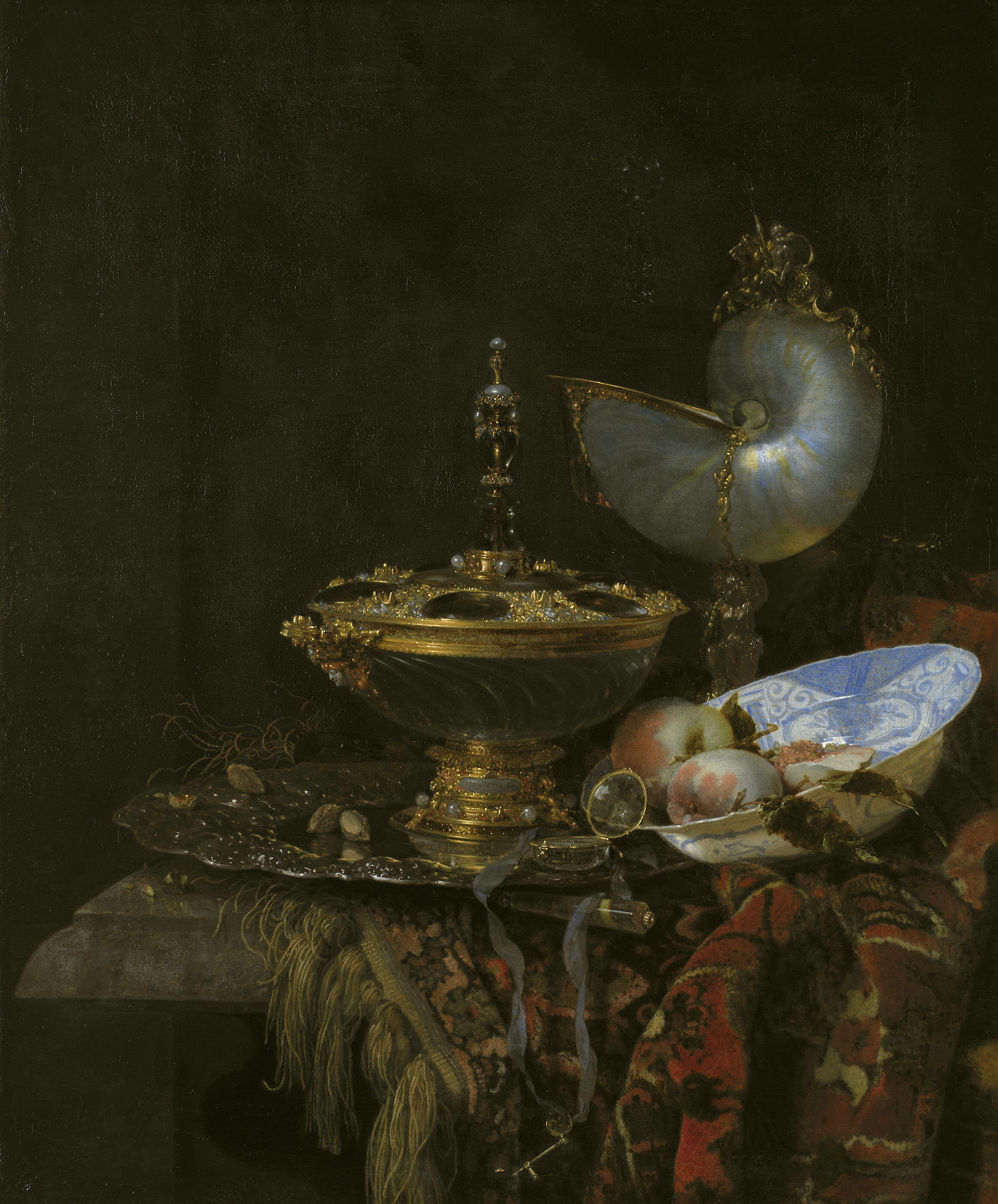 Willem Kalf, Pronk Still Life, 1678, National Gallery of Denmark, Copenhagen, Denmark