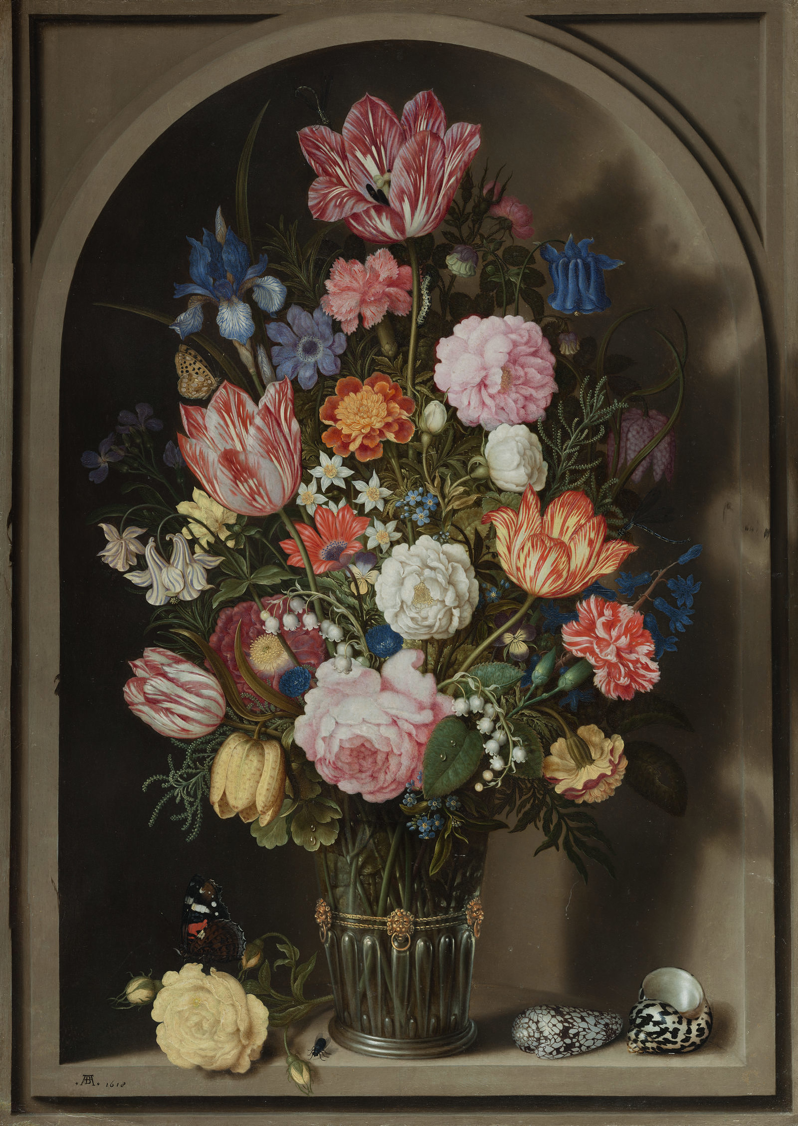 Bouquet of Flowers in a Stone Niche, 1618 SMK National Gallery of